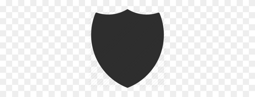 260x260 Shield Clipart - Shield Clipart Black And White