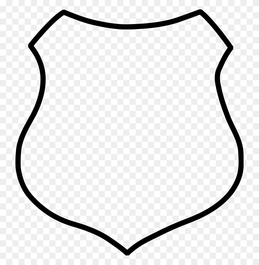 740x800 Shield Clipart Black And White - Swimsuit Clipart Black And White
