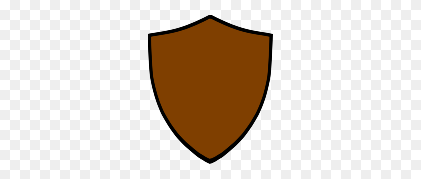 249x298 Shield Clipart Brown - Shield Outline Clipart