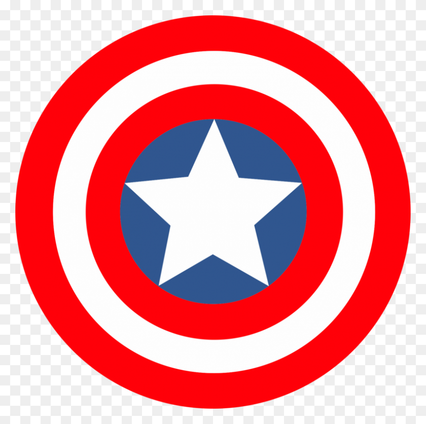 800x796 Shield Clipart Captain America - American Soldier Clipart