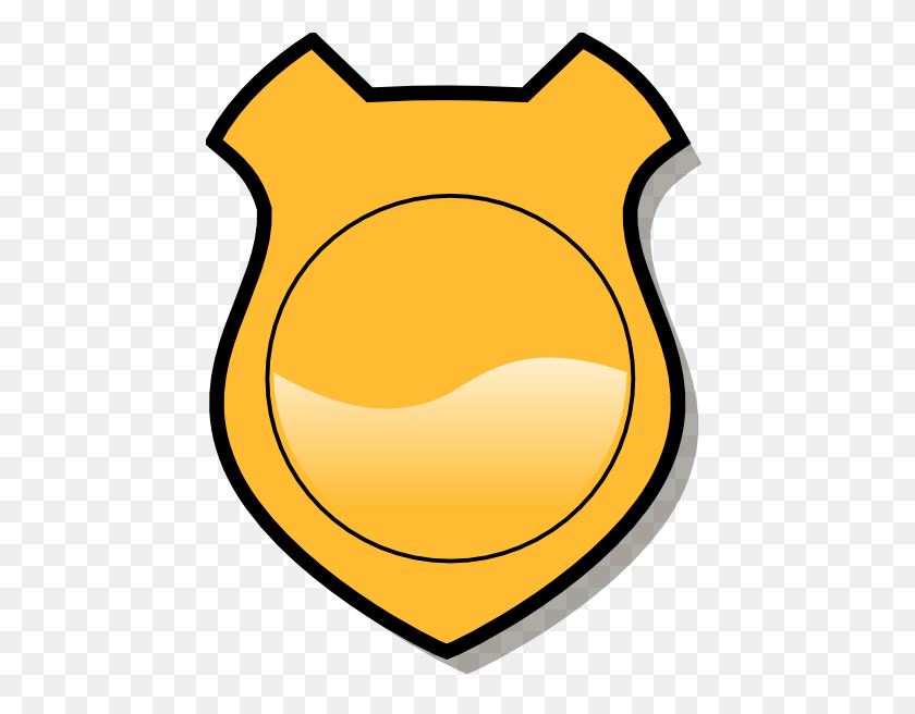462x596 Shield Clipart Detective - Police Shield Clipart