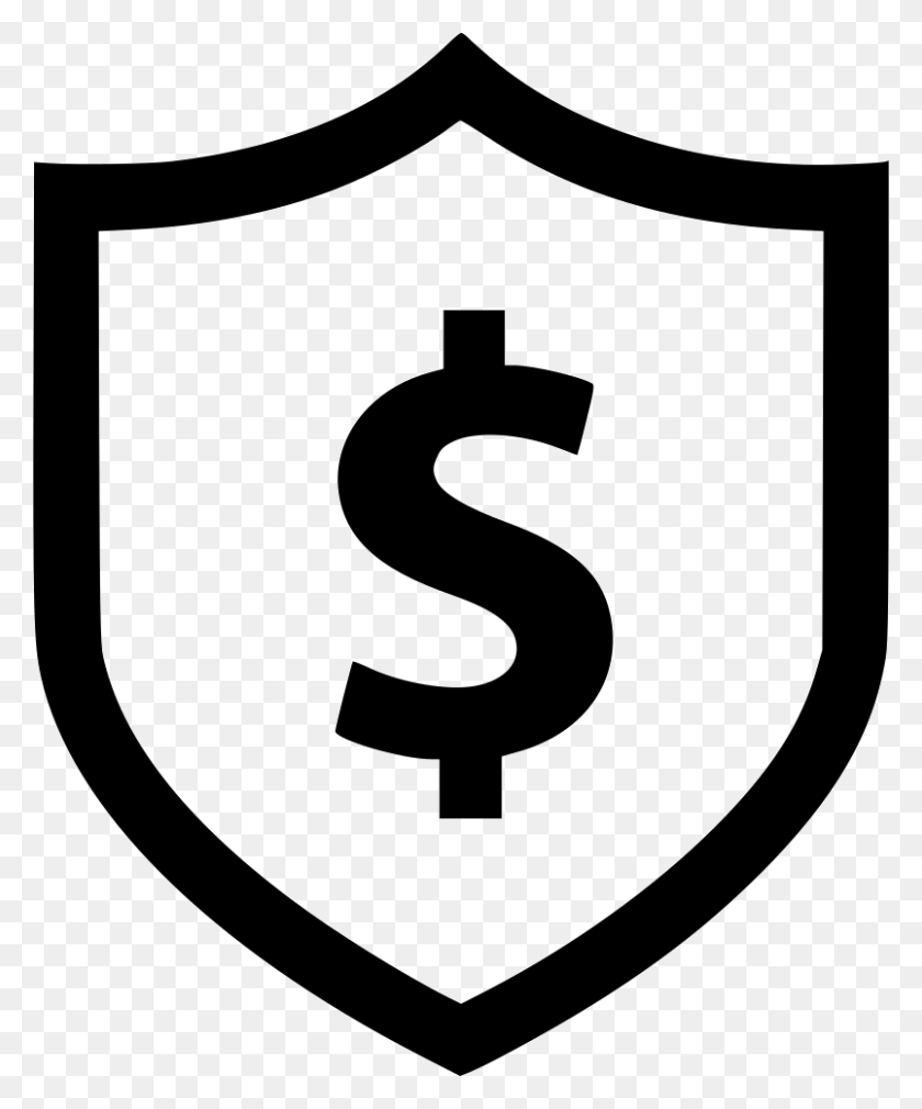 804x980 Shield Dollar Sign Secured Shop Png Icon Free Download - Dollar Sign PNG