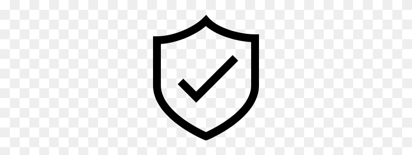 256x256 Shield Icon Outline - Shield Icon PNG