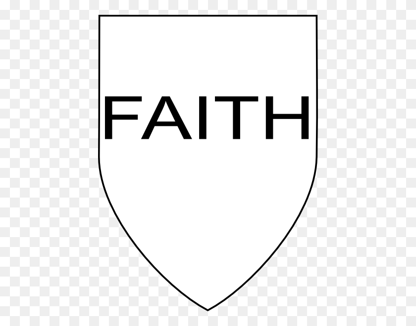 444x600 Shield Of Faith Clip Art - Faith PNG