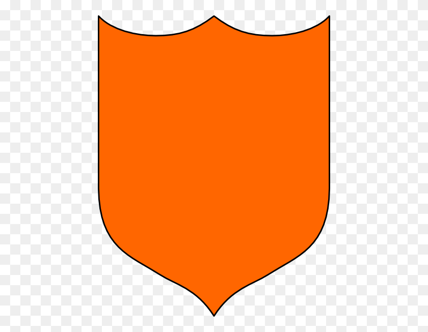 456x592 Escudo Naranja Clipart - Escudo Imágenes Clipart