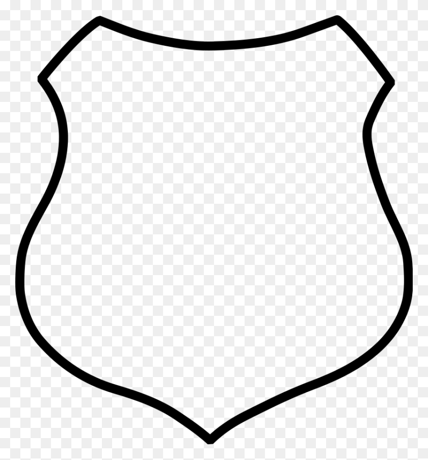 832x900 Shield Outline - Crusader Shield Clipart