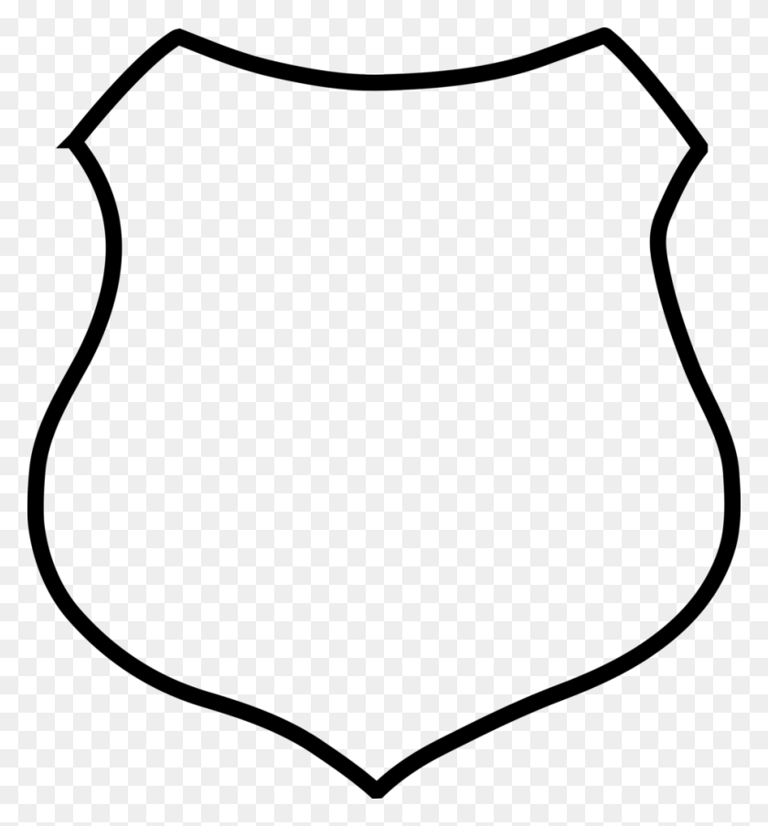 946x1024 Shield Outline Clip Art Png Free Download - Shield Clipart