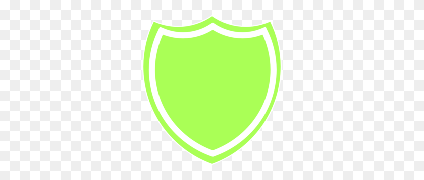 276x298 Shield Outline Green Clip Art - Shield Outline Clipart