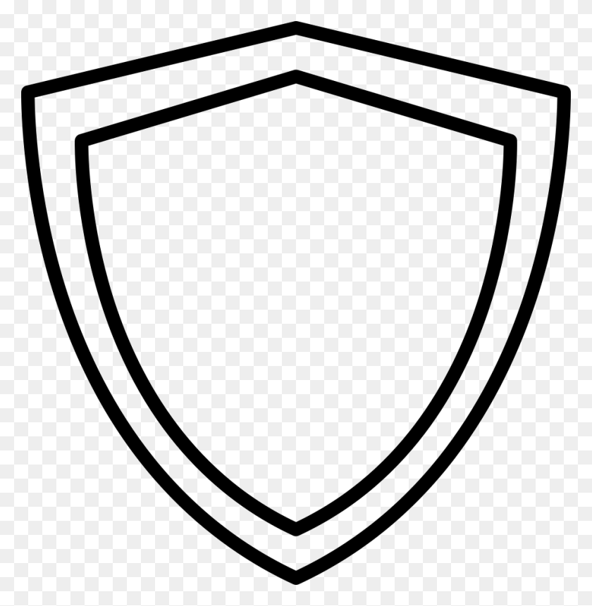 954x980 Shield Outline Png Icon Free Download - Shield Icon PNG