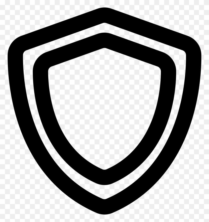 918x980 Shield Outline Png Icon Free Download - Shield Outline PNG