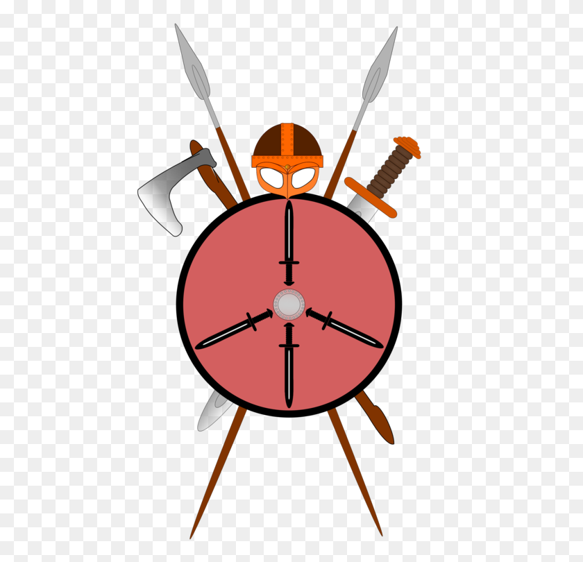 527x750 Shield Weapon Sword Spear Knight - Sword And Shield Clipart