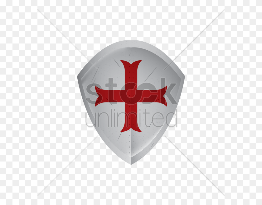600x600 Shield With Cross Vector Image - Cross Vector PNG