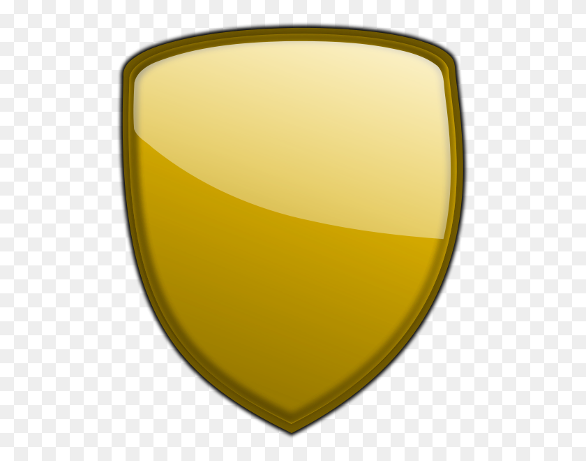 508x600 Shield Without Glow Clipart Png For Web - Gold Glow PNG