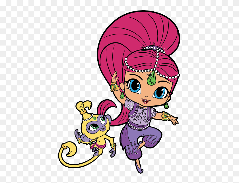 445x583 Shimmer And Shine Clipart Images Shimmer And Shine - Shimme...