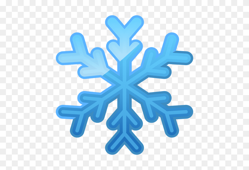 512x512 Icono De Copo De Nieve Azul Brillante - Brillante Png