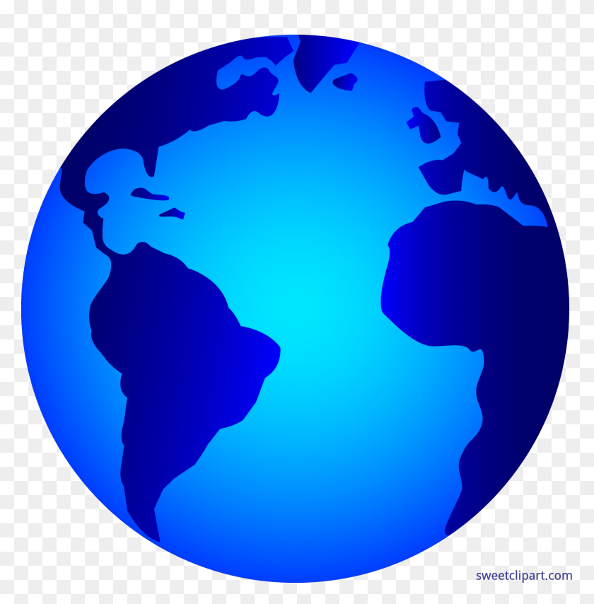 5748x5852 Shiny Glossy Blue Earth Clip Art - Shiny Clipart