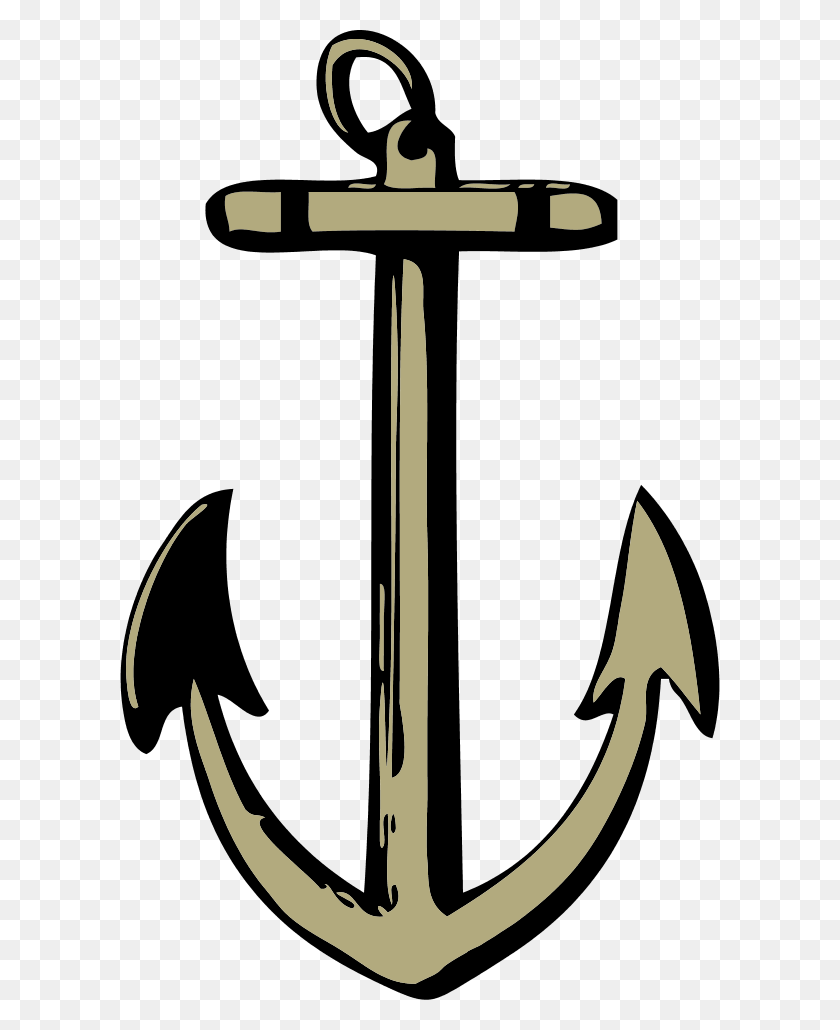 600x970 Ship Anchor Sketch - Lighthouse Clipart Black And White