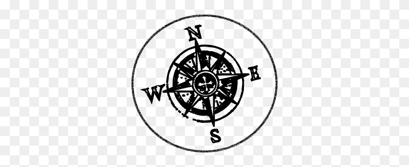 300x284 Ship Compass Clipart, Explore Pictures - Nautical Clipart Black And White
