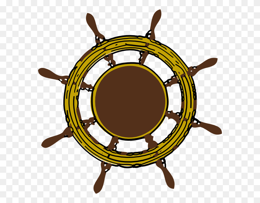 594x598 Ship Steering Wheel Clip Art Free Vector - Ship Wheel Clipart
