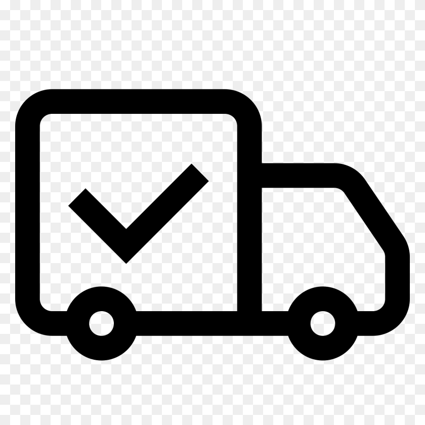 1600x1600 Shipped Icon - Box Truck PNG