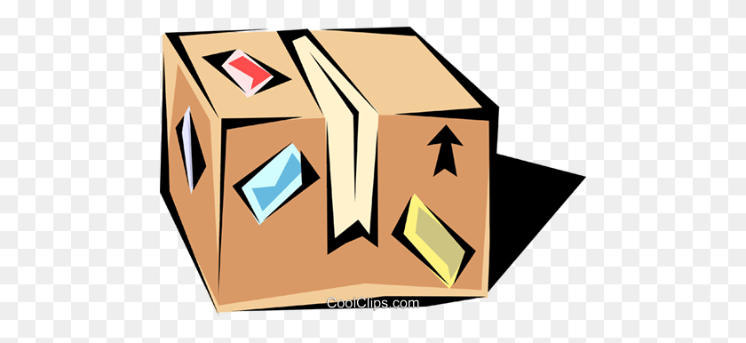 480x326 Shipping Cases Royalty Free Vector Clip Art Illustration - Free Shipping Clipart