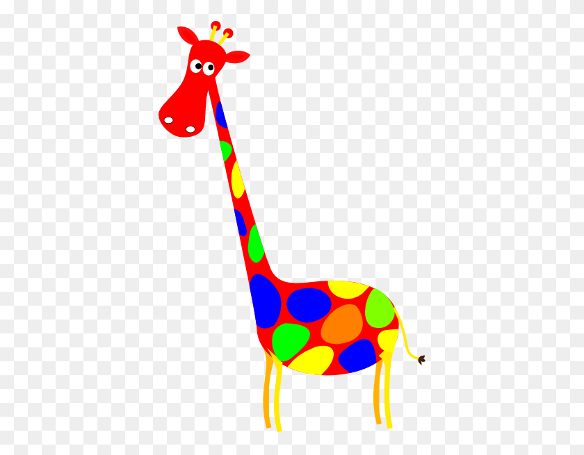 384x595 Shirt Clipart Spotted - Giraffe Clipart