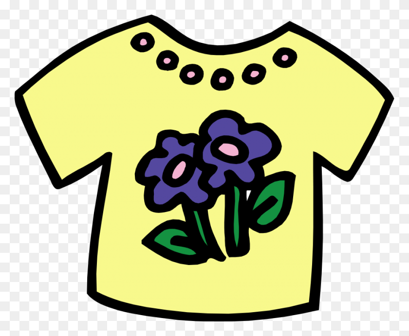 900x729 Shirt Clipart Spring Clothes - Tee Shirt Clip Art