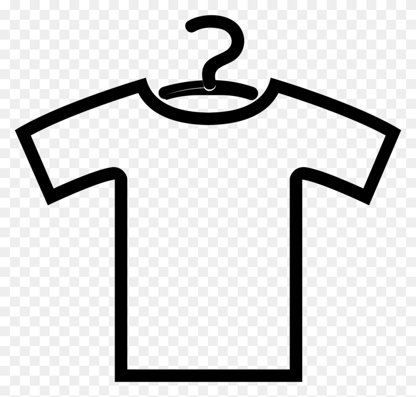 980x934 Shirt Outline With Hanger Png Icon Free Download - T Shirt Outline PNG