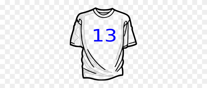 273x297 Shirts Blue Png, Clip Art For Web - Sports Jersey Clipart