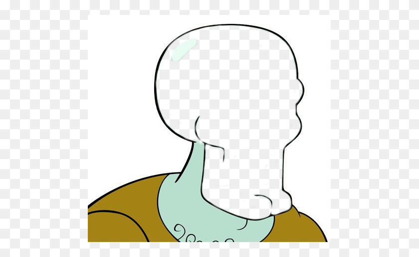 487x457 Shitpostbot - Handsome Squidward PNG