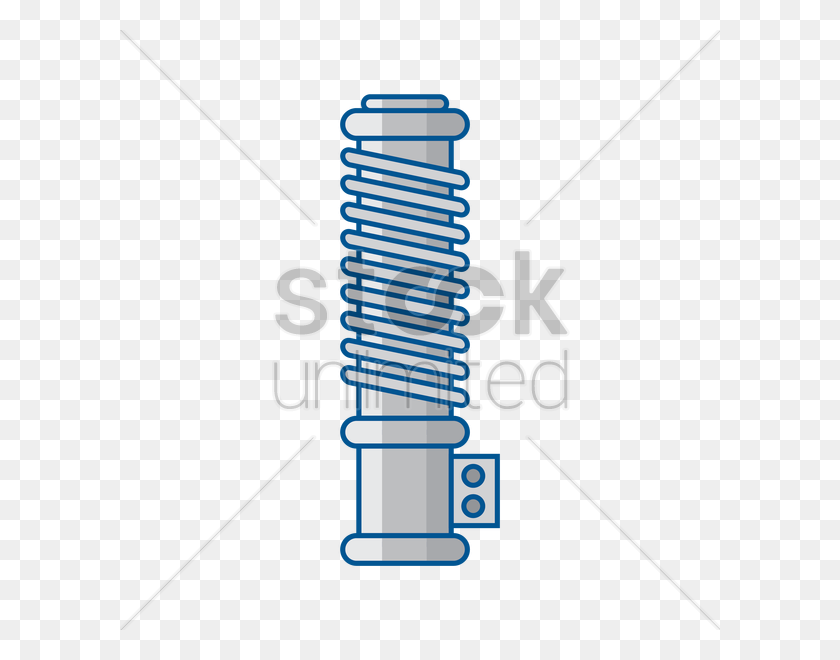 600x600 Shock Absorber Vector Image - Mechanical Spring Clipart