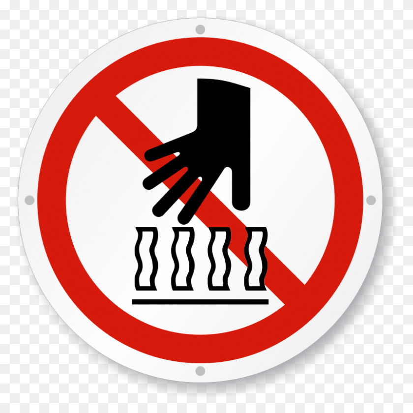 800x800 Shock Hazard Signs Do Not Touch Hot Surface Signs - Do Not Enter Clip Art