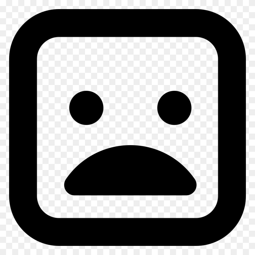 980x980 Shocked Face Of Square Shape Png Icon Free Download - Shocked Face PNG