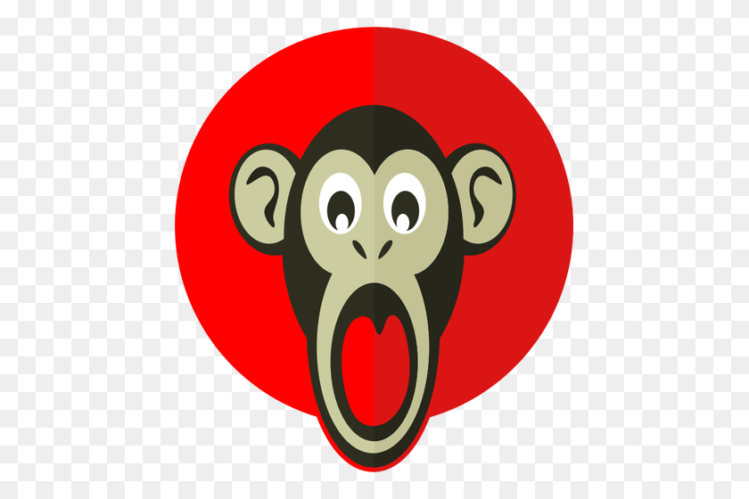 447x500 Shocked Monkey - Shocked Clipart