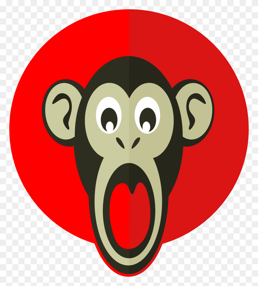 2076x2320 Shocked Monkey Icons Png - Shocked PNG