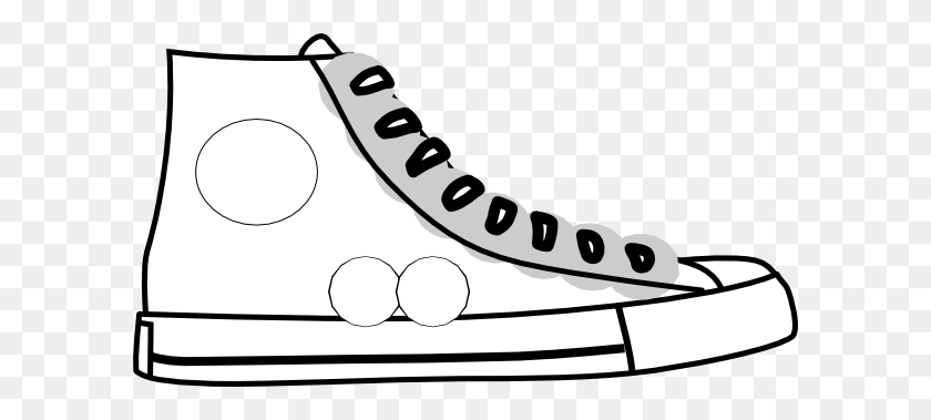 600x319 Shoe Clipart Shoe Outline - Baby Shoes Clipart