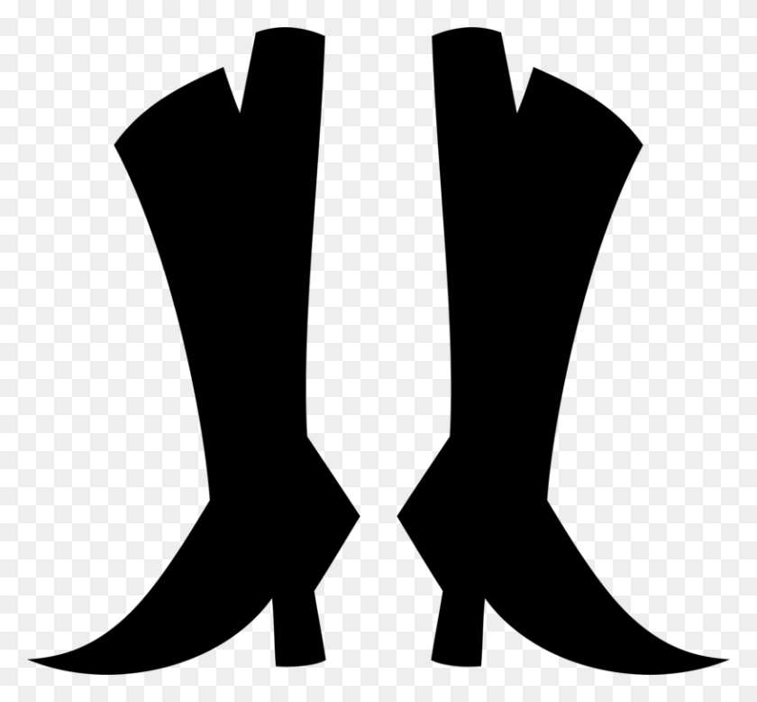 814x750 Shoe Cowboy Boot Footwear - Cowboy Boot Clipart Free