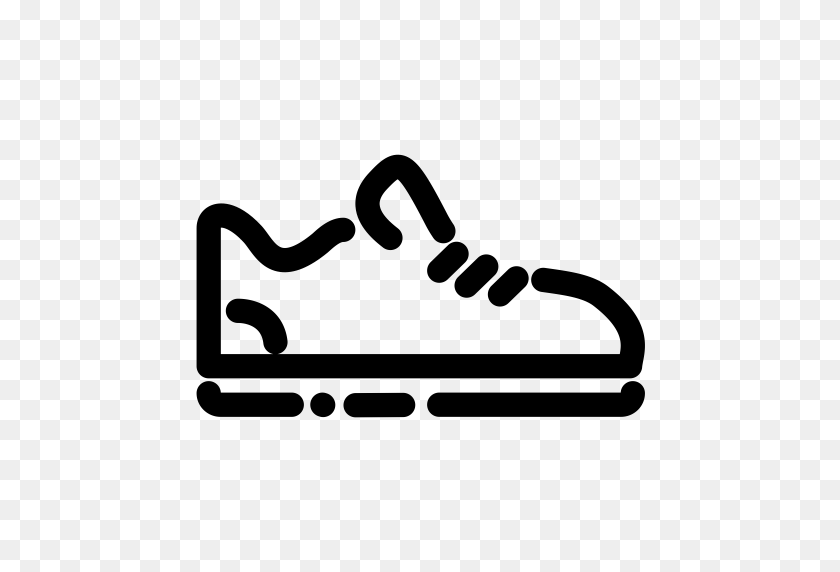 512x512 Shoe Icons, Download Free Png And Vector Icons, Unlimited - Skateboard Clipart Black And White