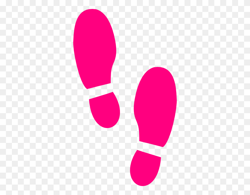 348x595 Shoe Print Clip Art - Pink Boxing Gloves Clipart