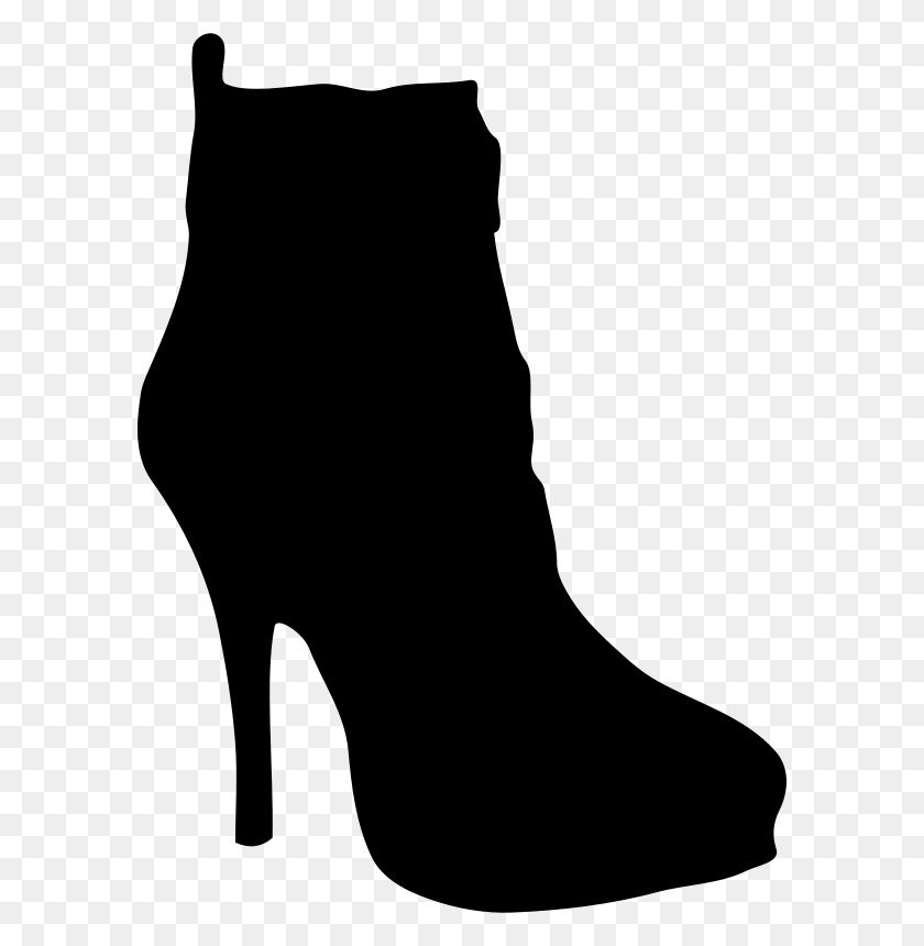 590x800 Shoe Silhouette Clip Art Clipart - Womens Shoes Clipart