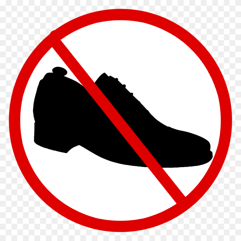 1100x1100 Shoes Off Png Transparent Shoes Off Images - Not Allowed PNG