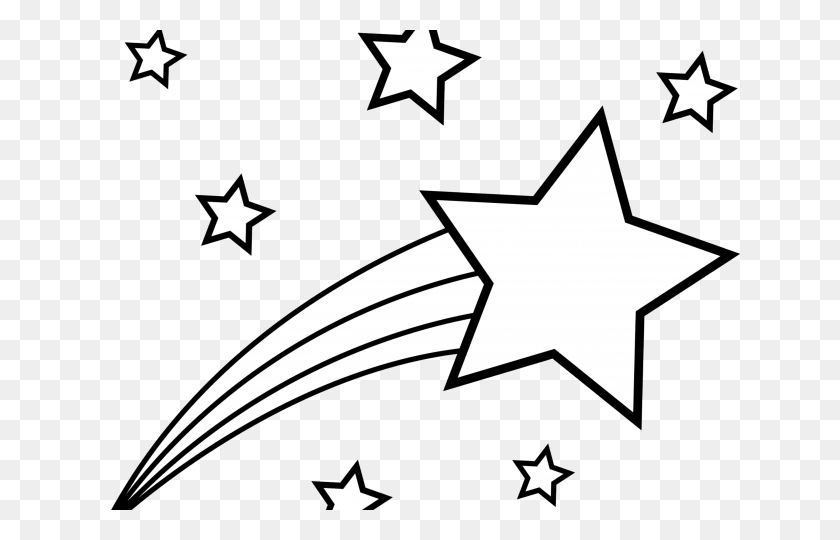 640x480 Падающая Звезда Клипарт Симпатичные - Симпатичные Звезды Клипарт
