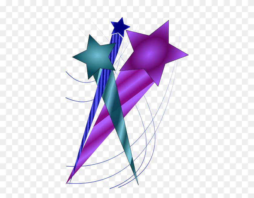 408x595 Падающая Звезда Клипарт Прозрачный Фон - Звездный Фон Клипарт