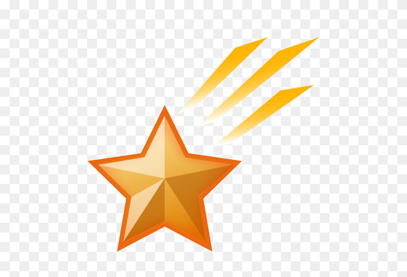 512x512 Estrella Fugaz Emoji Para Facebook, Correo Electrónico Sms Id Emoji - Estrella Emoji Png