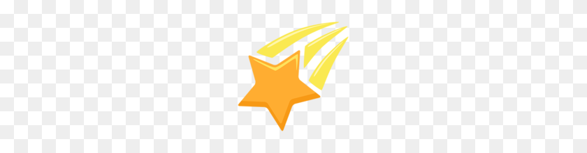 160x160 Shooting Star Emoji On Messenger - Star Emoji PNG