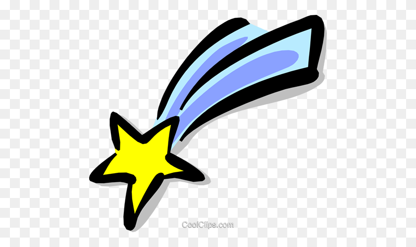 480x439 Падающая Звезда Роялти Бесплатно Векторные Иллюстрации - Стрельба Клипарт