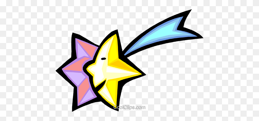 480x334 Падающая Звезда Роялти Бесплатно Векторные Иллюстрации - Стрельба Клипарт