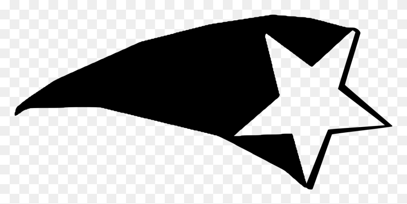 1617x750 Shooting Stars Computer Icons Cartoon Triangle - Shooting Star Clipart Black And White