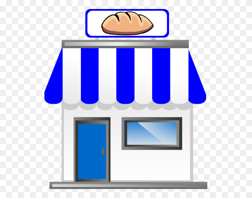 543x600 Shop Clipart Bread Store - Supermercado Clipart