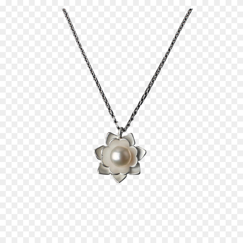 800x800 Shop Luo Linglong Collar De Perlas De Plata Esterlina Cerradura Femenina - Collar De Perlas Png